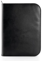 Schrijfmap Alassio Corniglia A5 lederlook zwart