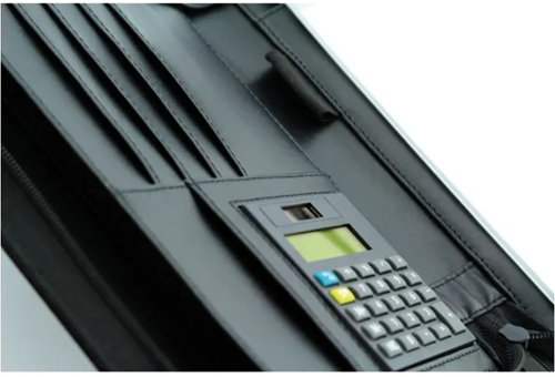 Schrijfmap Alassio Corniglia A5 lederlook zwart-3