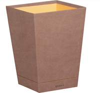 Papierbak Rhodia vierkant kunstleder rozenhout