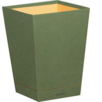 Papierbak Rhodia vierkant kunstleder saliegroen