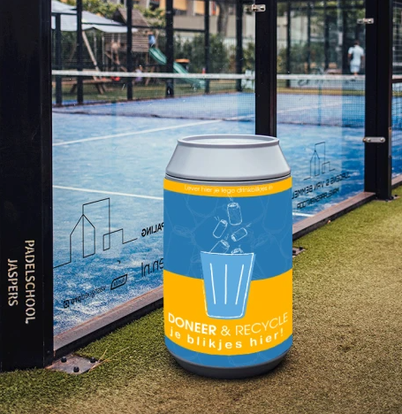 Wikkel tbv afvalbak Canman 145 liter grijs-3