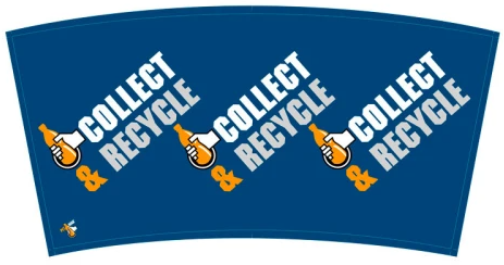 Wikkel blauw tbv afvalbak Petman 210 liter  