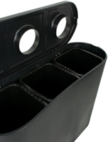 Afvalscheidingsbak Triomf 3x 45l zwart-3