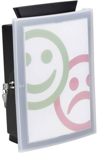 Brievenbus Han Image'in wand zwart 