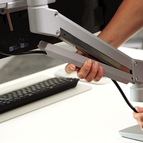 Monitorarm Fellowes Tallo Modular 2FMS dubbel zilver-3