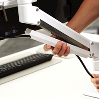 Monitorarm Fellowes Tallo Modular 2FMS dubbel wit-3