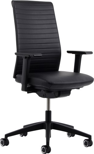 Bureaustoel Köhl Tempeo Wave Leder zwart