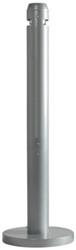 Asbak staand Rubbermaid peukenzuil 10x32x104cm zilver