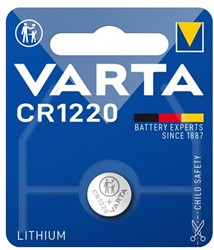 Batterij Varta knoopcel CR1220 lithium 3,0 V blister à 1stuk